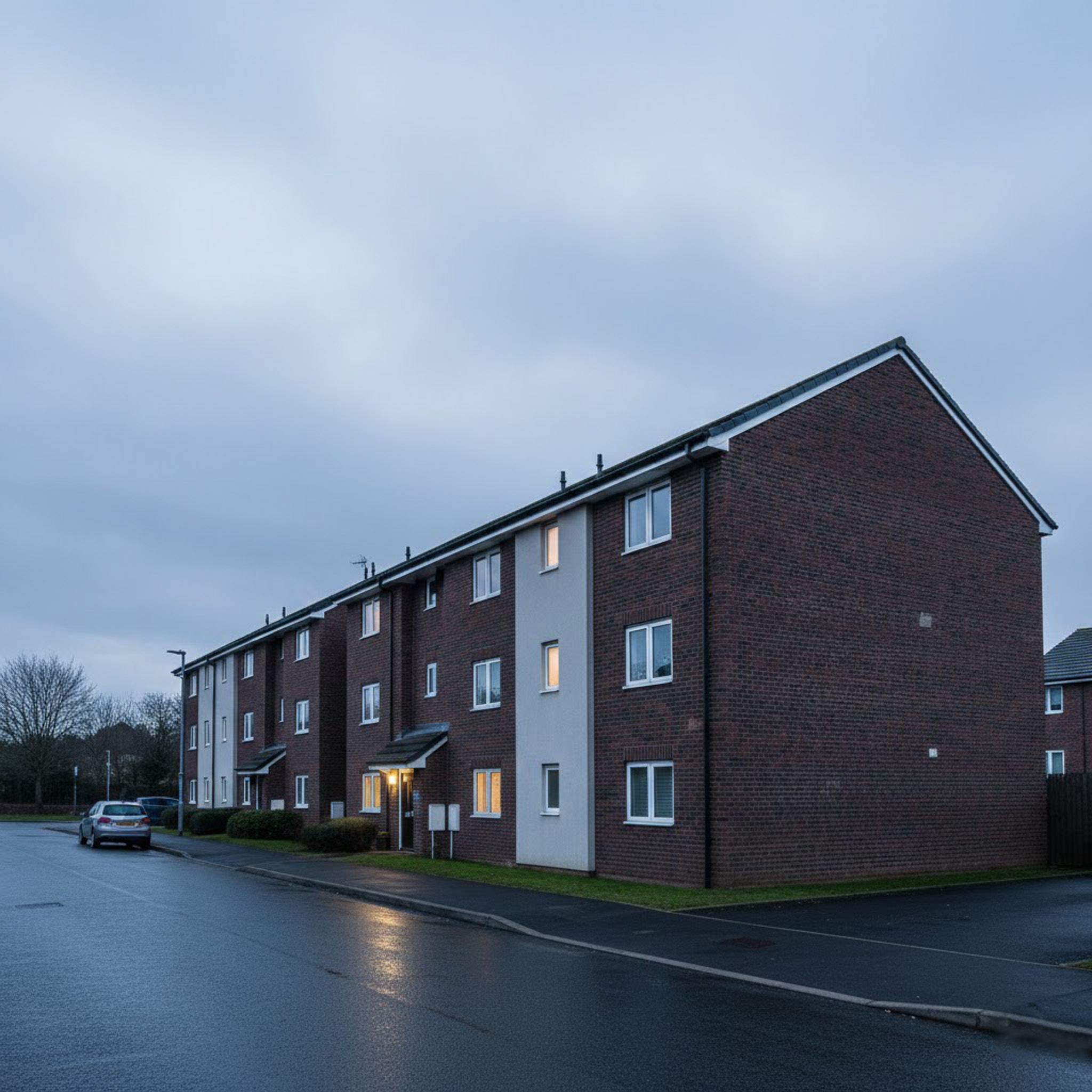 Exterior of a supported accommodation property